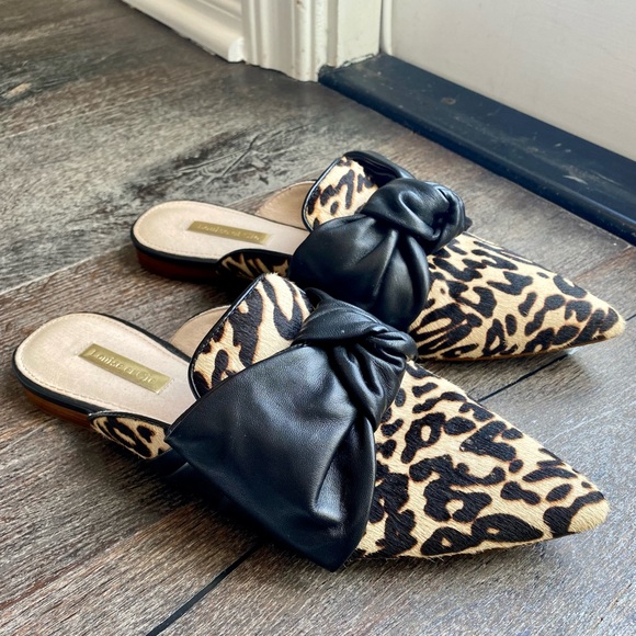 Louise et Cie Shoes - Louise et Cie Leopard Cow Hair Fur Flats